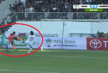 VIDEO: Cú đạp kinh hoàng của cầu thủ Đà Nẵng vào ngực hậu vệ HAGL