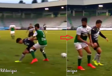 VIDEO: Pha lừa bóng siêu hài và cái kết đầy... bối rối