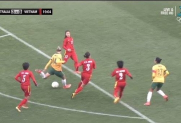 Video bàn thắng: Nữ Australia 9-0 Nữ Việt Nam (Vòng loại Olympic 2016)