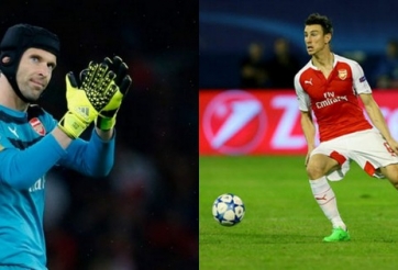 Arsenal có nguy cơ mất Cech và Koscielny cho derby Bắc London