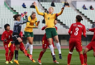 Chùm ảnh nữ VN gặp Australia tại vòng loại cuối Olimpic Rio 2016