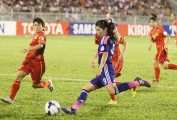 Tuyển nữ Việt Nam thua đậm trước Nhật Bản