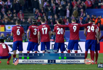VIDEO: Loạt penalty cân não giữa Atletico Madrid và PSV
