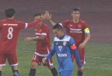 VIDEO: Xuân Trường, Hoàng Thiên, Công Vinh phối hợp mở tỷ số cho ĐTVN