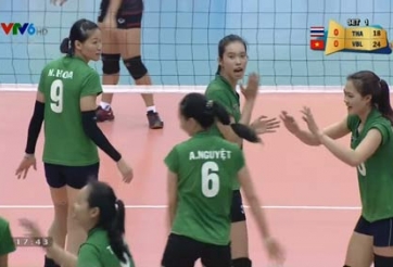 Video bóng chuyền: VTV Bình Điền Long An 3-1 Trẻ Thái Lan
