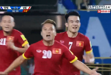 VIDEO: Xem lại pha lập công đầy cảm xúc của Phi Sơn vào lưới Đài Loan