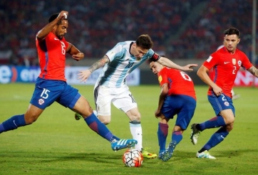 VIDEO: Messi đi bóng trong vòng vây của 3 cầu thủ Chile
