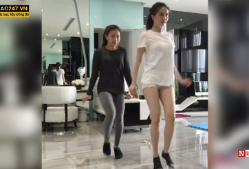 VIDEO: Bài thể dục mãn nhãn của Ngọc Trinh trong phòng tập