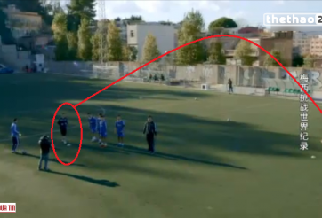 VIDEO: Messi trổ tài sút bóng bách phát bách trúng vào rổ