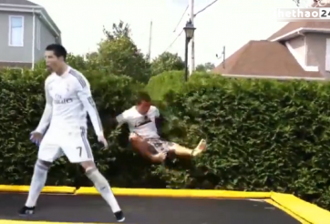 Video clip chế: Uy lực khủng khiếp động tác ăn mừng của Ronaldo