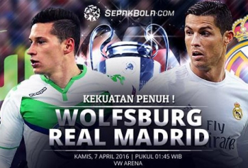 Kết quả trận đấu Wolfsburg vs Real Madrid - 1h45 ngày 7/4