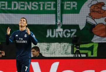 VIDEO: Bàn thắng không được công nhận của Ronaldo trước Wolfsburg