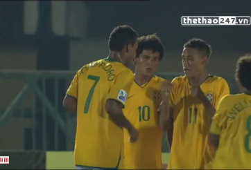 VIDEO: Neymar tự kiến tạo và ghi bàn thời U17