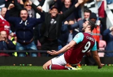 VIDEO: Andy Caroll hoàn tất cú hattrick vào lưới Arsenal