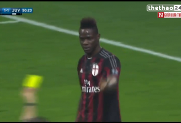 VIDEO: Balotelli trả giá vì dùng tay ghi bàn vào lưới Juventus