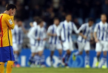 Video bàn thắng: Real Sociedad 1-0 Barcelona (Vòng 32 La Liga)