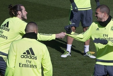 VIDEO: Gareth Bale và Marcelo đọ siêu phẩm trên sân tập Real