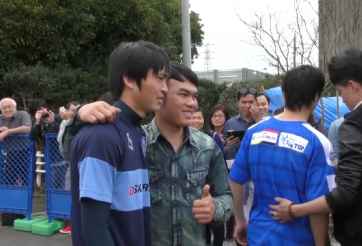 VIDEO: Tuấn Anh và Công Phượng phát biểu khi hội ngộ tại Nhật