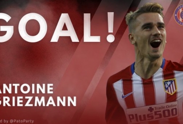 VIDEO: Griezmann mở tỷ số cho Atletico, Barca lâm nguy