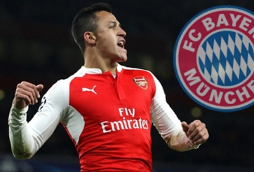 Arsenal lo lắng vì Bayern quyết chiêu mộ Alexis Sanchez