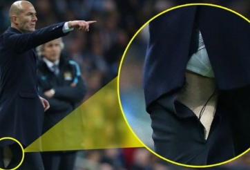 VIDEO: Zidane tái diễn tình cảnh bị rách quần ở trận gặp Man City