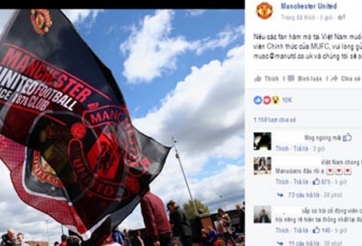 Man Utd muốn lập Hội CĐV chính thức ở Việt Nam