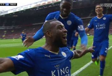 VIDEO: Wes Morgan gỡ hòa, MU 1-1 Leicester
