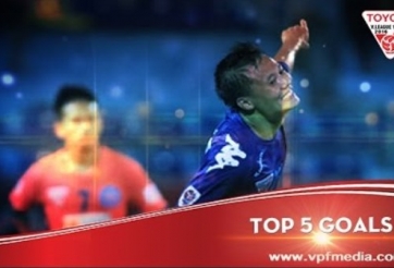 Siêu phẩm của Thành Lương dẫn dầu top 5 bàn thắng đẹp nhất vòng 8 V-League 2016