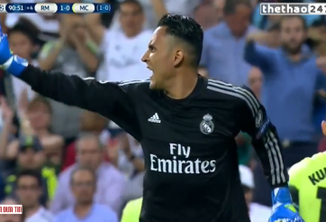 VIDEO: Keylor Navas lao ra biên cản phá dũng mãnh như Neuer