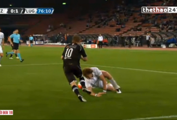 VIDEO: Tình huống hậu vệ phòng ngự liều lĩnh hiếm thấy