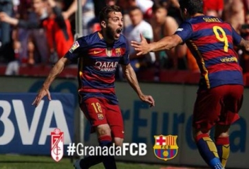 VIDEO: Luis Suarez lập hattrick vào lưới Granada