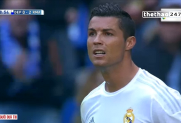 VIDEO: Xà ngang và cột dọc liên tiếp từ chối cơ hội của Ronaldo