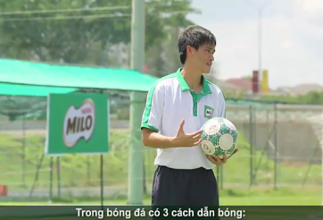 VIDEO: Công Vinh hướng dẫn kỹ thuật dẫn bóng
