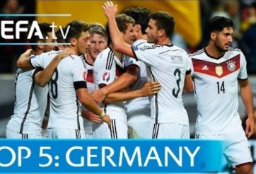 VIDEO: Top 5 bàn thắng đẹp của tuyển Đức tại vòng loại Euro 2016