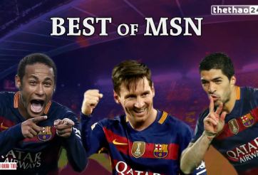 VIDEO: Những bàn thắng đẹp của bộ 3 MSN ở mùa giải 2015/16