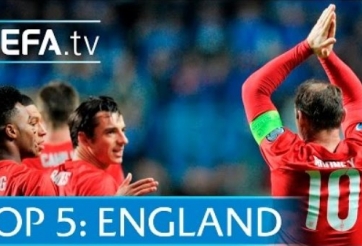 VIDEO: Top 5 bàn thắng đẹp của tuyển Anh tại vòng loại Euro 2016