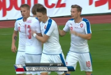 Video bàn thắng: CH Séc 6-0 Malta (Giao hữu)