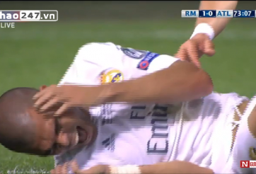 VIDEO: Tình huống ăn vạ thô thiển của Pepe trước Atletico