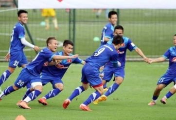 VIDEO: Bài tập lạ của đội tuyển Việt Nam