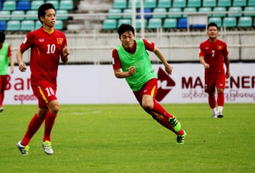 Hình ảnh buổi rèn quân của ĐTVN trước trận gặp Hong Kong