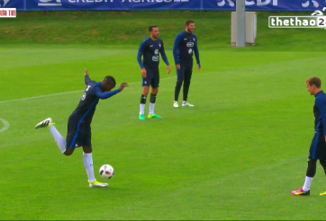 VIDEO: Pogba - Griezmann khoe kỹ thuật cực đỉnh trên sân tập tuyển Pháp