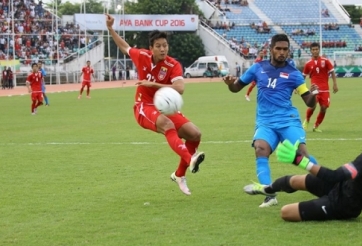 VIDEO: Bàn thắng duy nhất giúp Singapore đánh bại Myanmar