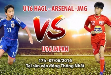 Kết quả U16 HAGL vs U16 Nhật Bản - 17h00 ngày 7/6