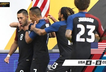 Video bàn thắng: Mỹ 4-0 Costa Rica (Vòng bảng Copa America 2016)