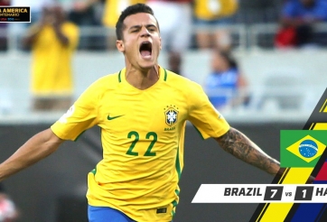 VIDEO: Cú hattrick đẳng cấp của Coutinho vào lưới Haiti