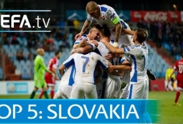 VIDEO: Top 5 bàn thắng đẹp của Slovakia ở vòng loại Euro 2016