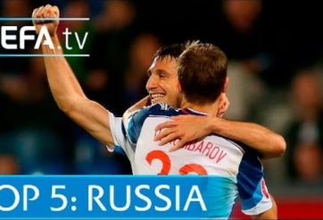 VIDEO: Top 5 bàn thắng đẹp của ĐT Nga ở vòng loại Euro 2016