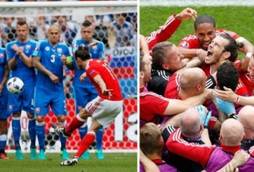 Video bàn thắng: Xứ Wales 2-1 Slovakia (EURO 2016)