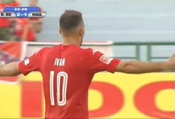 VIDEO: 7 bàn thắng trong hiệp 1 giữa Bình Dương vs HAGL