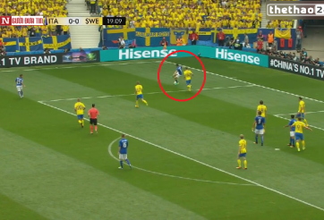VIDEO: Pha xử lý bóng tinh tế của Florenzi trước Thụy Điển
